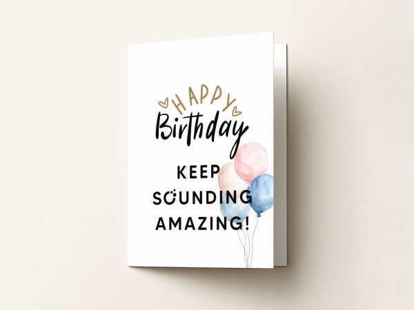 Grußkarte: Happy Birthday!